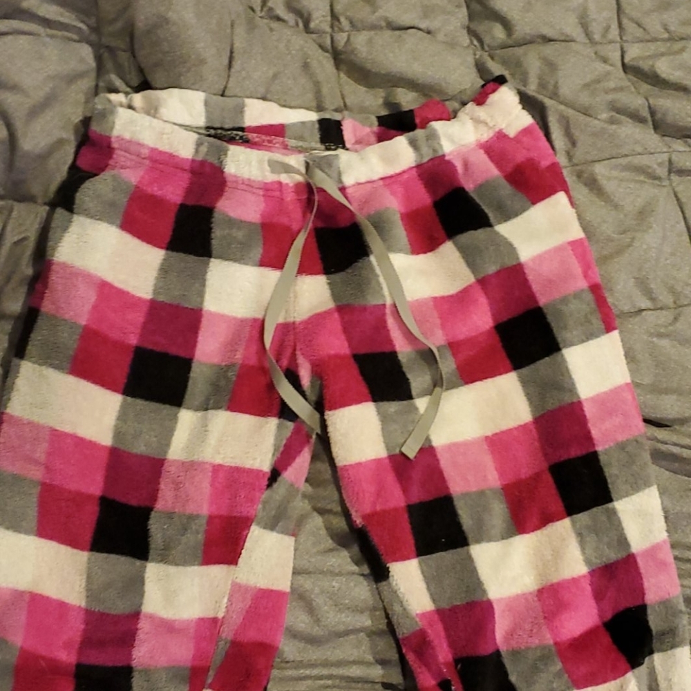 Soft, fuzzy pajama pants